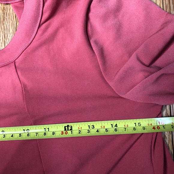 Bcbgeneration Womens Open Back Shift Dress 3/4 sleeves Rose Size XXS - Picture 9 of 9